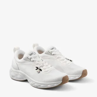 Diamond Run F Sneakers in misto jacquard e maglia bianca Diamond Run F Sneakers in misto jacquard e maglia bianca