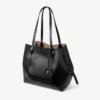 Diamond Tote Borsa tote media in pelle di vitello nera Diamond Tote Borsa tote media in pelle di vitello nera