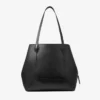 Diamond Tote Borsa tote media in pelle di vitello nera Diamond Tote Borsa tote media in pelle di vitello nera