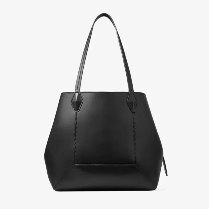Diamond Tote Borsa tote media in pelle di vitello nera Diamond Tote Borsa tote media in pelle di vitello nera