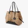 Diamond Tote Large Borsa tote in cavallino con stampa leopardata naturale Diamond Tote Large Borsa tote in cavallino con stampa leopardata naturale