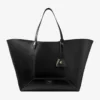 Diamond Tote Large Borsa tote in pelle di vitello nera Diamond Tote Large Borsa tote in pelle di vitello nera