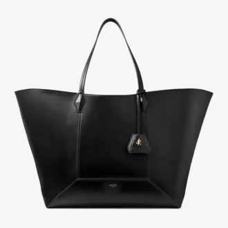 Diamond Tote Large Borsa tote in pelle di vitello nera Diamond Tote Large Borsa tote in pelle di vitello nera