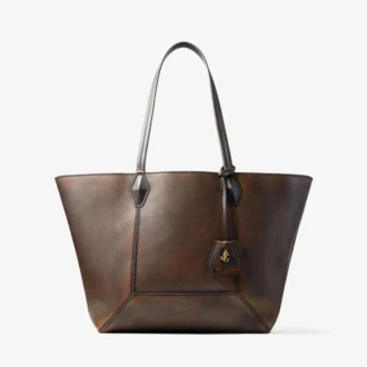 Diamond Tote Medium Borsa tote in pelle di vitello liscia color cognac Diamond Tote Medium Borsa tote in pelle di vitello liscia color cognac