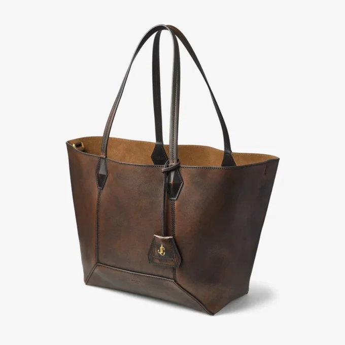 Diamond Tote Medium Borsa tote in pelle di vitello liscia color cognac Diamond Tote Medium Borsa tote in pelle di vitello liscia color cognac