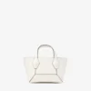 Diamond Tote Mini Borsa a mano mini in pelle color latte Diamond Tote Mini Borsa a mano mini in pelle color latte