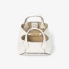 Diamond Tote Mini Borsa a mano mini in pelle color latte Diamond Tote Mini Borsa a mano mini in pelle color latte