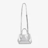 Diamond Tote Mini Borsa mini in pelle metallizzata argento vintage Diamond Tote Mini Borsa mini in pelle metallizzata argento vintage