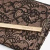 Emmie Borsa a mano in pizzo jimmy choo nera e rosa balletto Emmie Borsa a mano in pizzo jimmy choo nera e rosa balletto