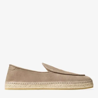 Espadrillas Shenton in camoscio velour color pietra Espadrillas Shenton in camoscio velour color pietra