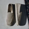 Espadrillas Shenton in camoscio velour color pietra Espadrillas Shenton in camoscio velour color pietra