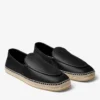 Espadrillas Shenton in pelle nera martellata Espadrillas Shenton in pelle nera martellata
