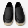 Espadrillas Shenton in pelle nera martellata Espadrillas Shenton in pelle nera martellata