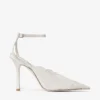 Faiz 100 Décolleté in pizzo jimmy choo color avorio