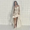 Faiz 100 Décolleté in pizzo jimmy choo color avorio