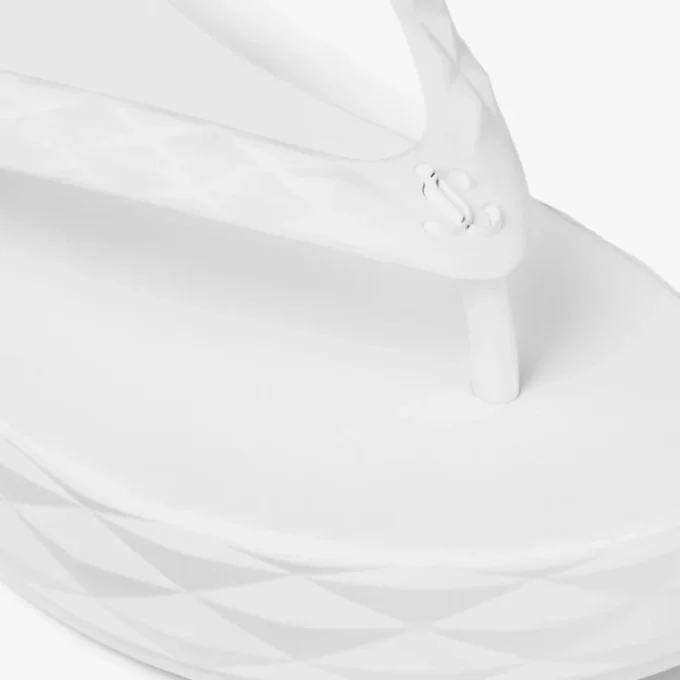 Infradito Diamond in gomma bianco ottico
