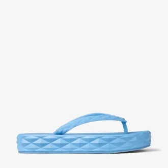 Infradito Diamond in gomma blu polveroso