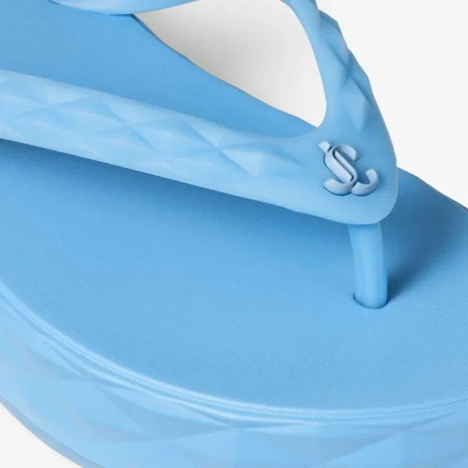 Infradito Diamond in gomma blu polveroso