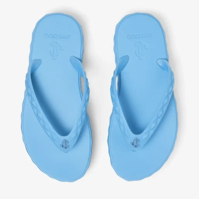 Infradito Diamond in gomma blu polveroso