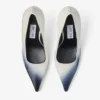 Ixia 95 Décolleté in pelle spazzolata spruzzata color Latte