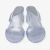 Jelly Drop 50 Sandali in gelatina glitterata argento