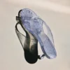 Jelly Drop 50 Sandali in gelatina glitterata argento