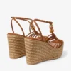 Lemi Wedge 100 Zeppe in pelle scamosciata mix color cuoio con perline Lemi Wedge 100 Zeppe in pelle scamosciata mix color cuoio con perline