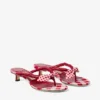 Liss 35 Mix Rosso Rubino Sandali mules in cotone a quadretti misti con fiocco a quadretti Liss 35 Mix Rosso Rubino Sandali mules in cotone a quadretti misti con fiocco a quadretti