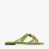 Lova Mule Flat Clover Mix Scarpe basse in pelle scamosciata con perline Lova Mule Flat Clover Mix Scarpe basse in pelle scamosciata con perline