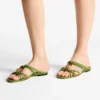 Lova Mule Flat Clover Mix Scarpe basse in pelle scamosciata con perline Lova Mule Flat Clover Mix Scarpe basse in pelle scamosciata con perline