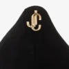 Love 65 Décolleté a punta in camoscio nero con emblema Jc Love 65 Décolleté a punta in camoscio nero con emblema Jc
