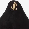 Love 85 Décolleté a punta in camoscio nero con emblema JC Love 85 Décolleté a punta in camoscio nero con emblema JC