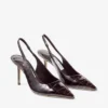 Love Sling Back 85 Sambuco – Décolleté con cinturino posteriore in pelle goffrata effetto coccodrillo lucida Love Sling Back 85 Sambuco – Décolleté con cinturino posteriore in pelle goffrata effetto coccodrillo lucida