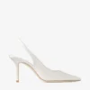 Love Sling Back 85 Sandali con cinturino posteriore in raso avorio Love Sling Back 85 Sandali con cinturino posteriore in raso avorio