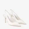 Love Sling Back 85 Sandali con cinturino posteriore in raso avorio Love Sling Back 85 Sandali con cinturino posteriore in raso avorio