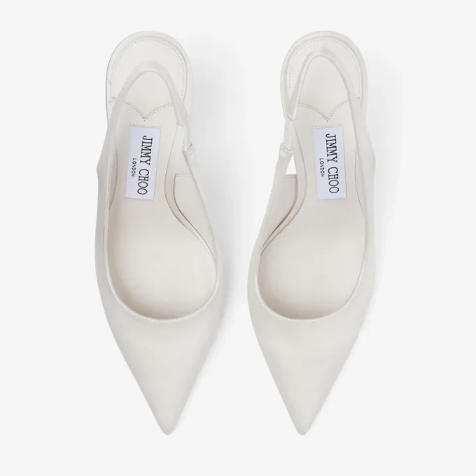 Love Sling Back 85 Sandali con cinturino posteriore in raso avorio Love Sling Back 85 Sandali con cinturino posteriore in raso avorio
