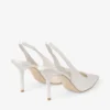 Love Sling Back 85 Sandali con cinturino posteriore in raso avorio Love Sling Back 85 Sandali con cinturino posteriore in raso avorio