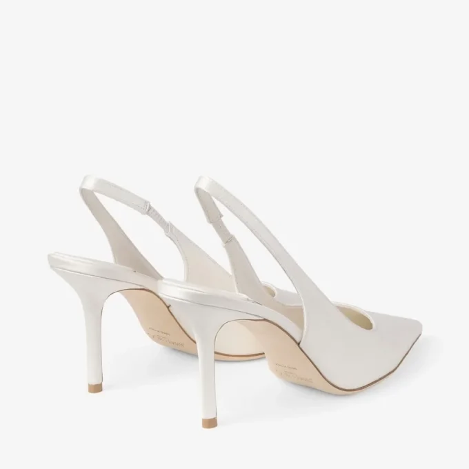 Love Sling Back 85 Sandali con cinturino posteriore in raso avorio Love Sling Back 85 Sandali con cinturino posteriore in raso avorio