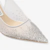 Love Sling Back 85 Sandali slingback in rete bianca con cristalli DéGradé Galaxy Love Sling Back 85 Sandali slingback in rete bianca con cristalli DéGradé Galaxy