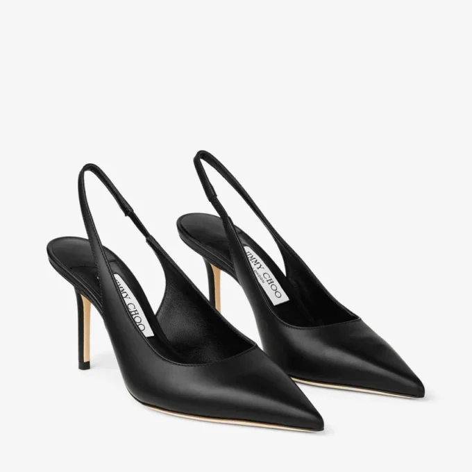 Love Sling Back 85 Slingback in pelle di vitello nera Love Sling Back 85 Slingback in pelle di vitello nera