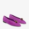 Margot Flat in pelle scamosciata color orchidea viola Margot Flat in pelle scamosciata color orchidea viola
