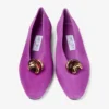 Margot Flat in pelle scamosciata color orchidea viola Margot Flat in pelle scamosciata color orchidea viola