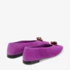 Margot Flat in pelle scamosciata color orchidea viola Margot Flat in pelle scamosciata color orchidea viola