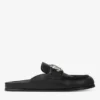 Milo Mule in pelle di vitello nera senza tallone Milo Mule in pelle di vitello nera senza tallone