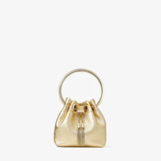 Mini borsa Bon Bon in nappa metallizzata dorata Mini borsa Bon Bon in nappa metallizzata dorata