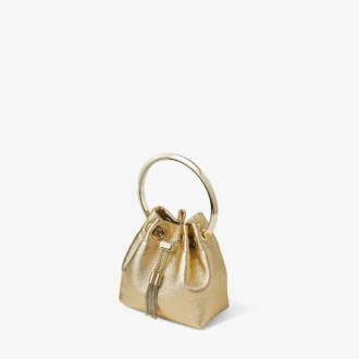 Mini borsa Bon Bon in nappa metallizzata dorata Mini borsa Bon Bon in nappa metallizzata dorata