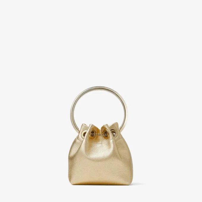 Mini borsa Bon Bon in nappa metallizzata dorata Mini borsa Bon Bon in nappa metallizzata dorata