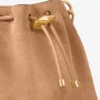 Mini borsa Cinch in pelle scamosciata color caramello con nappine in pelle scamosciata Mini borsa Cinch in pelle scamosciata color caramello con nappine in pelle scamosciata