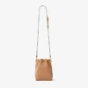 Mini borsa Cinch in pelle scamosciata color caramello con nappine in pelle scamosciata Mini borsa Cinch in pelle scamosciata color caramello con nappine in pelle scamosciata