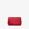 Mini borsa con fiocco morbido in raso rosso rubino con fiocco in cristallo Mini borsa con fiocco morbido in raso rosso rubino con fiocco in cristallo